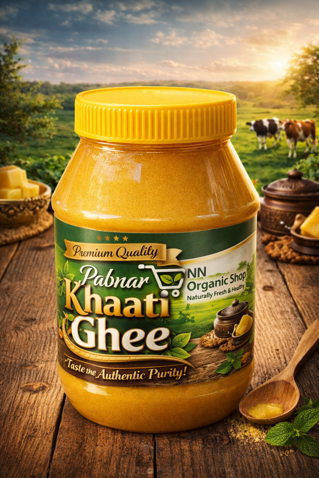 Pabnar Khati Ghee – গাওয়া ঘি 500 gm